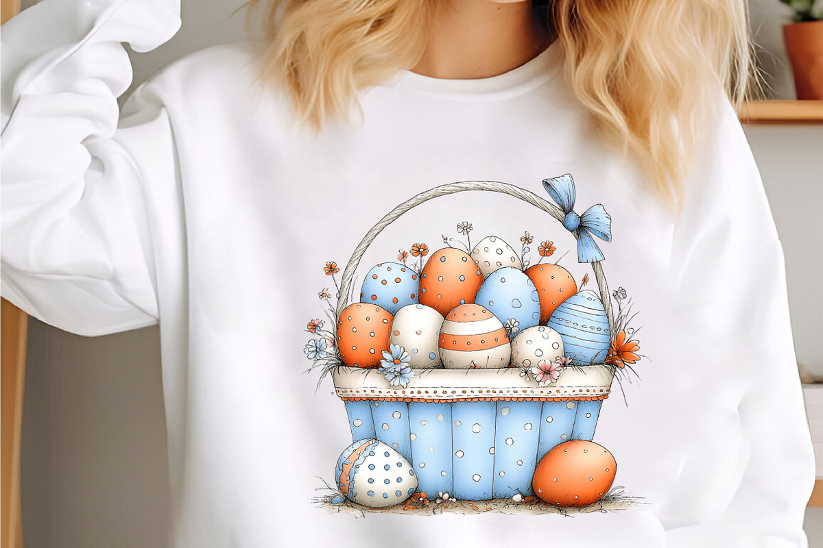 Easter Basket Clipart Set, an Illustration by designcity5 (Photo 4 of 5)