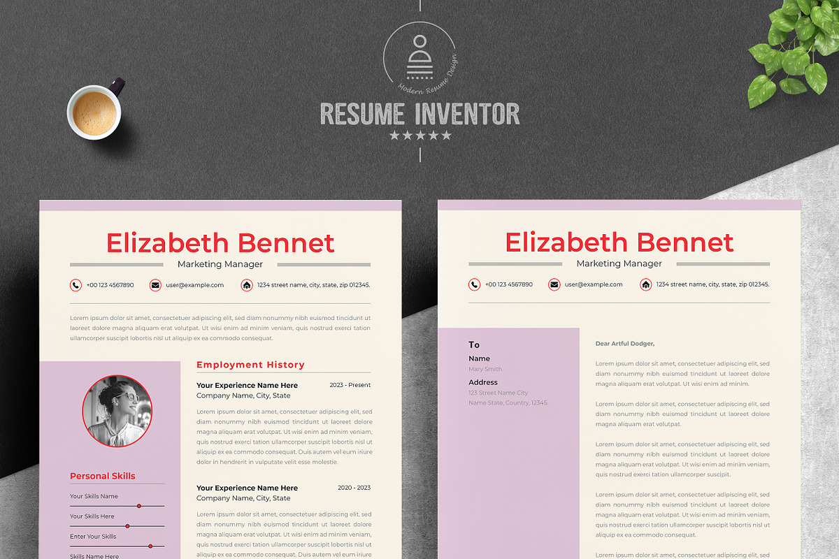 Academic Resume with Modern Look preview 2