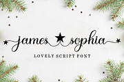 James Sophia | Lovely Font, a Script Font by Bosstype Studio (Thumbnail 1 of 10)