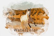 Realistic Watercolor Painting Effect, a Layer Style Add-On by liptouse (Thumbnail 1 of 9)