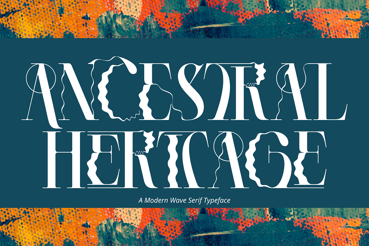 Ancestral Heritage - Distorted Font, a Serif Font by 177Studio (Photo 1 of 8)