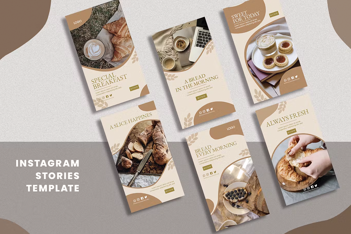 Soft Milk Bread Instagram Stories, a Social Media Template by Xtrahive (Photo 2 of 4)