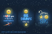 Space Kids Astronaut Dream Bundle, an Animal Illustration by Popmarleo Shop (Thumbnail 7 of 19)