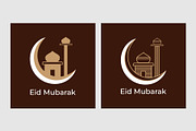 Eid Mubarak greeting card design, a Decorative Illustration by Lakhan1998 (Thumbnail 6 of 6)