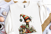 Whimsical Christmas Elf Clipart, a Person Illustration by OK Design (Thumbnail 5 of 6)
