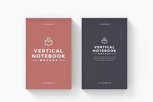 Vertical Notebook Mockup