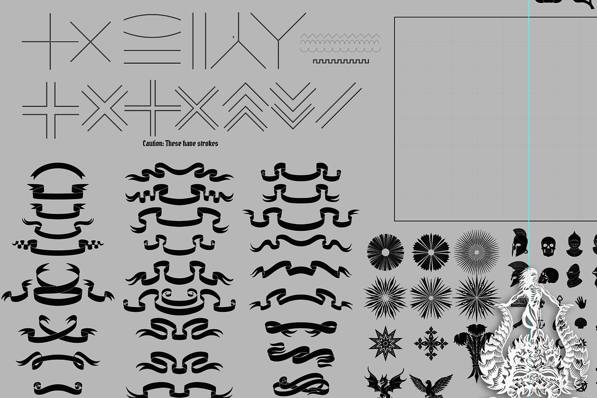 DIY Coat of Arms Creation Set, an Illustration by Abysm Internal (Photo 4 of 7)