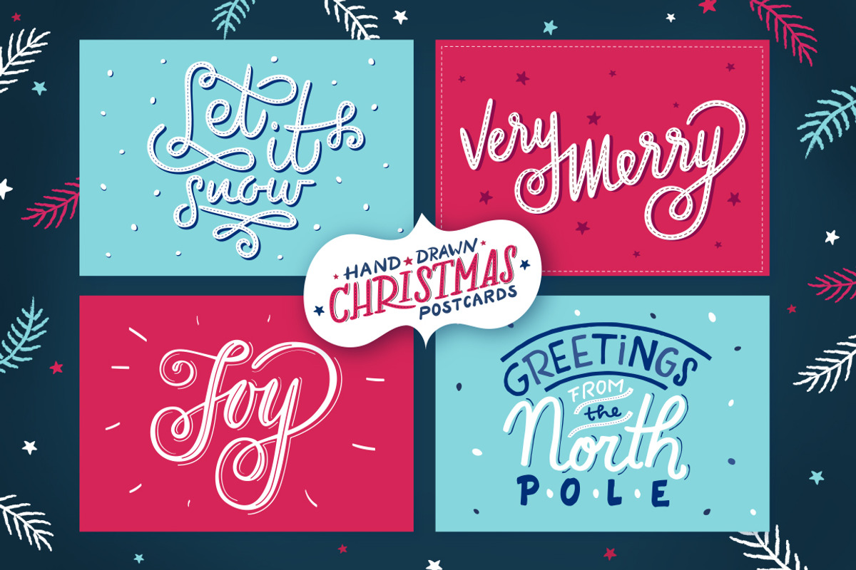 Christmas Lettering | Holiday Cards, a Graphic by Alexandra Deus (Photo 3 of 5)