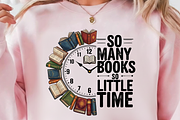 So Many Books So Little Time PNG, a Graphic by Vector Portal (Thumbnail 2 of 9)