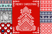Christmas Knitting Patterns, a Pattern Graphic by Dasha_D (Thumbnail 5 of 6)