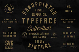 Vintage SVG Bundle & Templates, a Sans Serif Font by Hustle Supply Co.