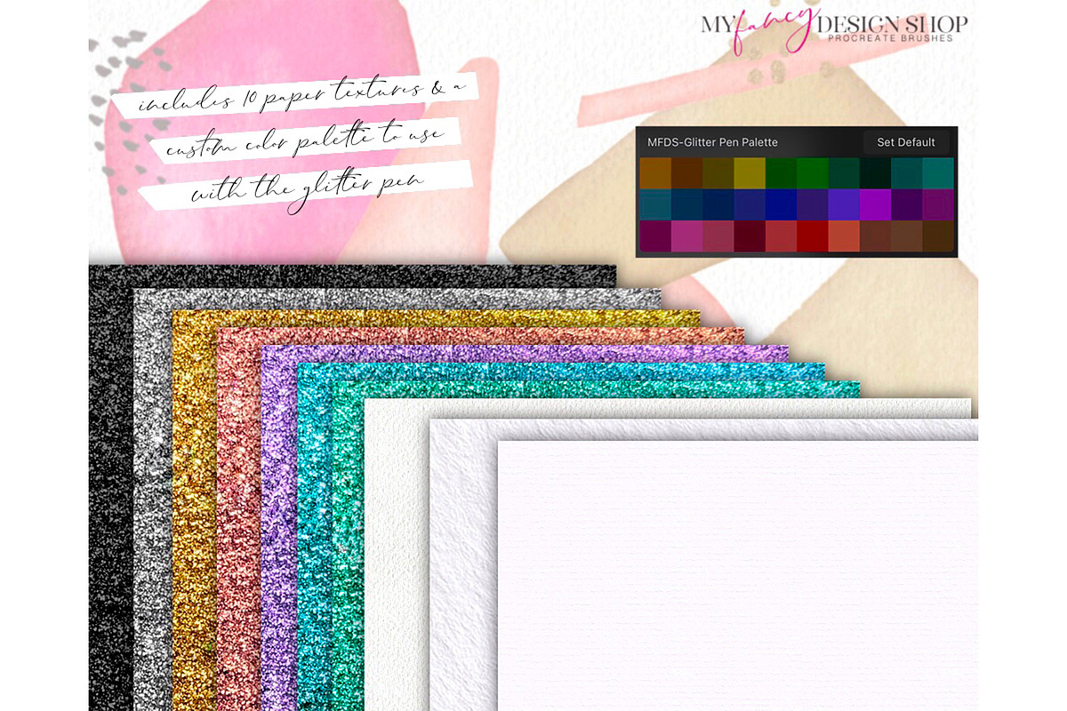 Procreate Abstract Watercolor Set, a Brush Add-On by My Fancy Design Shop (Photo 7 of 14)