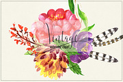 Vintage Watercolor clipart, an Animal Illustration by LABFcreations (Thumbnail 8 of 9)