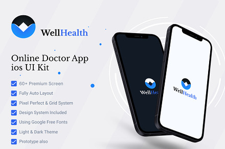 Figma Wellheath Medical App UI kit