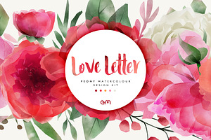 Love Letter - Peony Watercolour