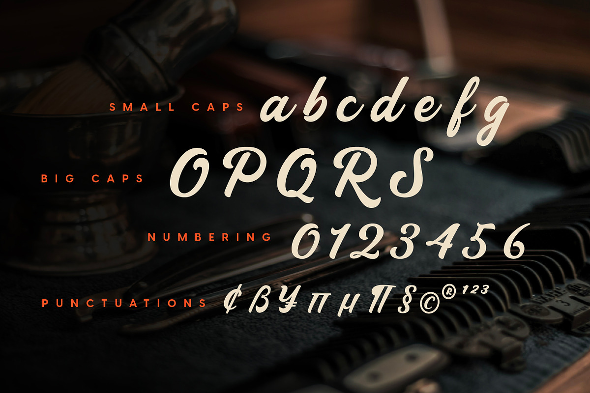 Barberico: The Bold & Stylish Script, a Script Font by fopifopi (Photo 3 of 7)