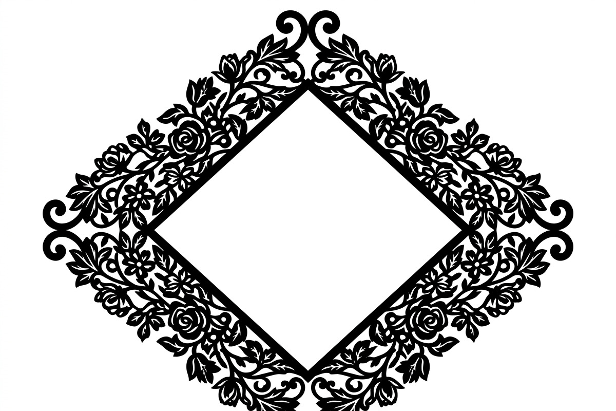 60 Romantic Diamond Wall Floral, a Decorative Illustration by Amazin_art (Photo 22 of 45)