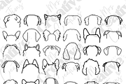 Dog Ears Bundle Clipart, a Graphic by Mrs. Creative Creations (Thumbnail 1 of 10)