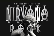 Nirvana Rock - Sans Serif Font, a Sans Serif Font by Artnivora.Std (Thumbnail 1 of 4)