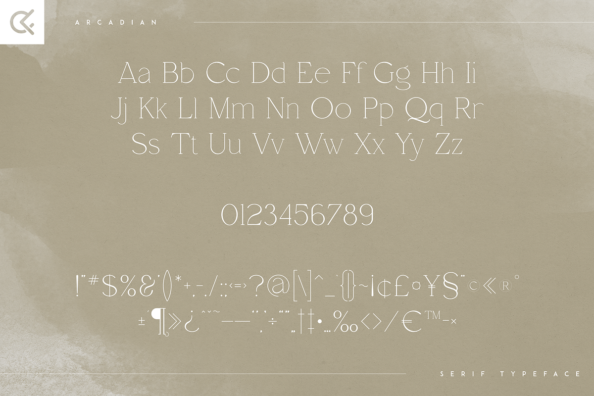 Arcadian - elegant serif typeface, a Serif Font by Only Fonts (Photo 9 of 11)