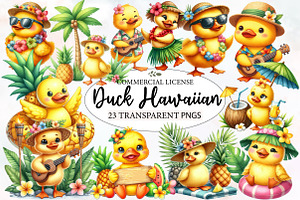Duck Clipart, Hawaiian Clipart, an Illustration by Designworld