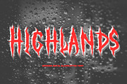 Highlands, a Blackletter Font by Aditastudios (Thumbnail 1 of 6)