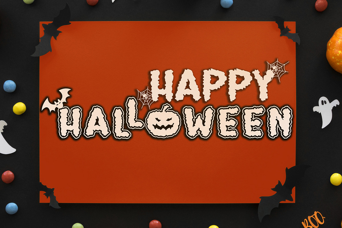 Spooky Party Font | Font Trio, a Font by rulihoki studio (Photo 4 of 7)
