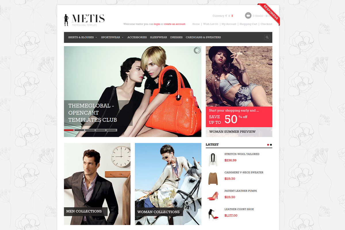METIS - Responsive OpenCart 1.5.x, a Templates & Theme by themeglobal