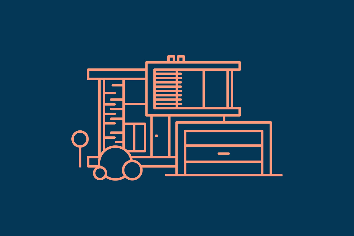House Icon Pack, an Outline Icon by Steve Wolf Designs (Photo 2 of 6)