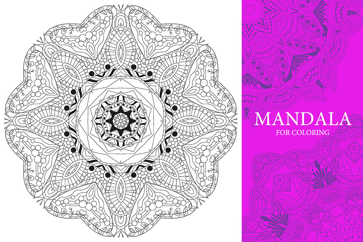 Mandalas for coloring 14, an Object Graphic by Watercolor fantasy (Photo 4 of 9)