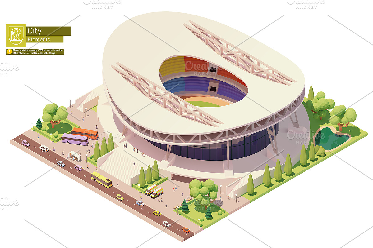 Isometric city map elements, an Object Graphic by tele52 (Photo 7 of 72)