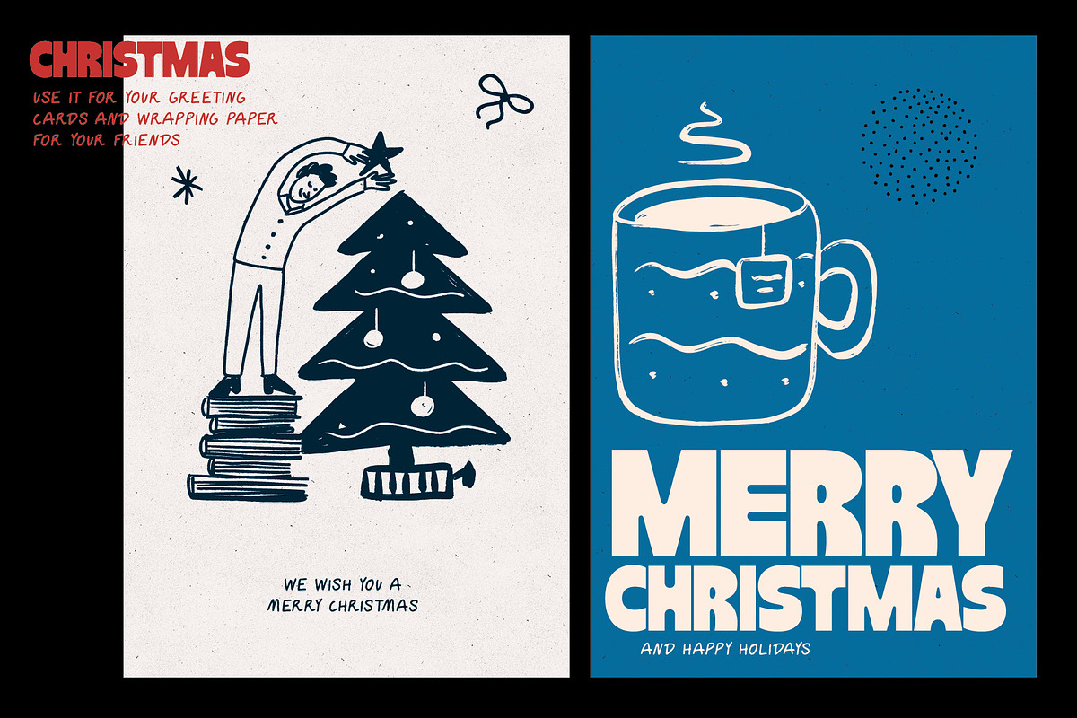 Christmas Vector Illustrations, an Illustration by dicreate (Photo 9 of 12)