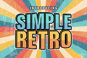 Simple Retro - Display Font, a Font by KiddoGlyphs Studio (Thumbnail 1 of 5)