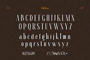 Brigonsya Elegant Ligature Serif Fon, a Serif Font by Perfectype (Thumbnail 6 of 6)