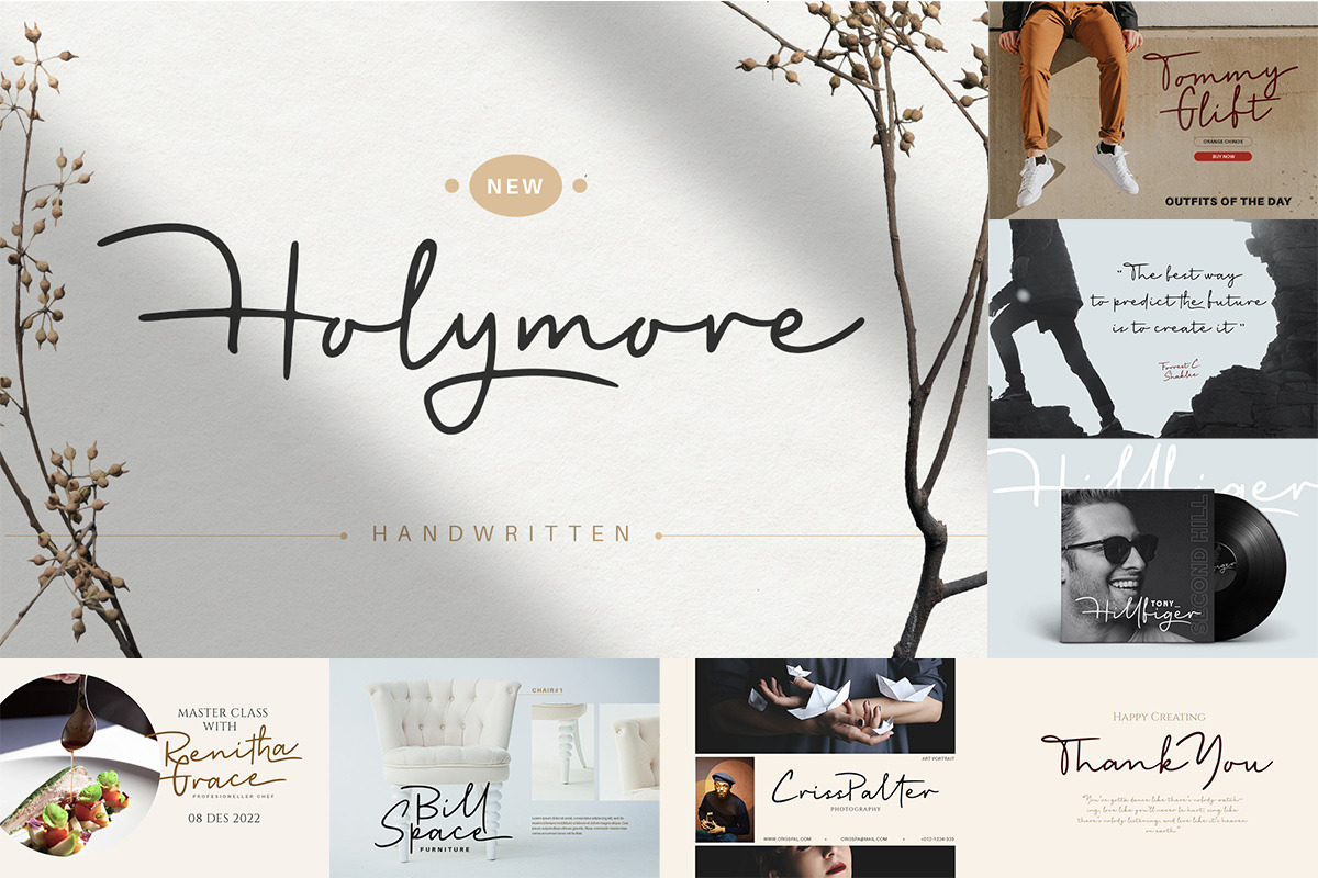 Handwritten Font Bundle, a Script Font by Littlehand (Photo 5 of 10)