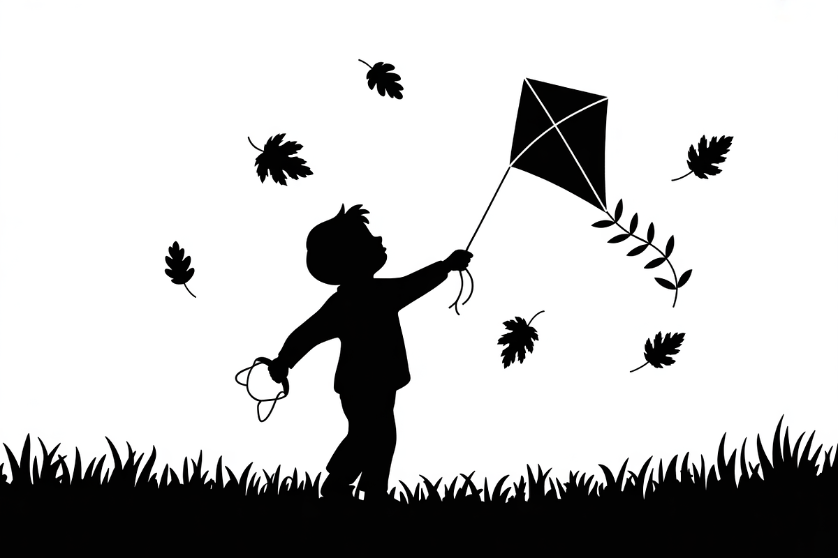 Kids Flying Kite Laser Cut Bundle, an Object Illustration by balal (Photo 8 of 11)