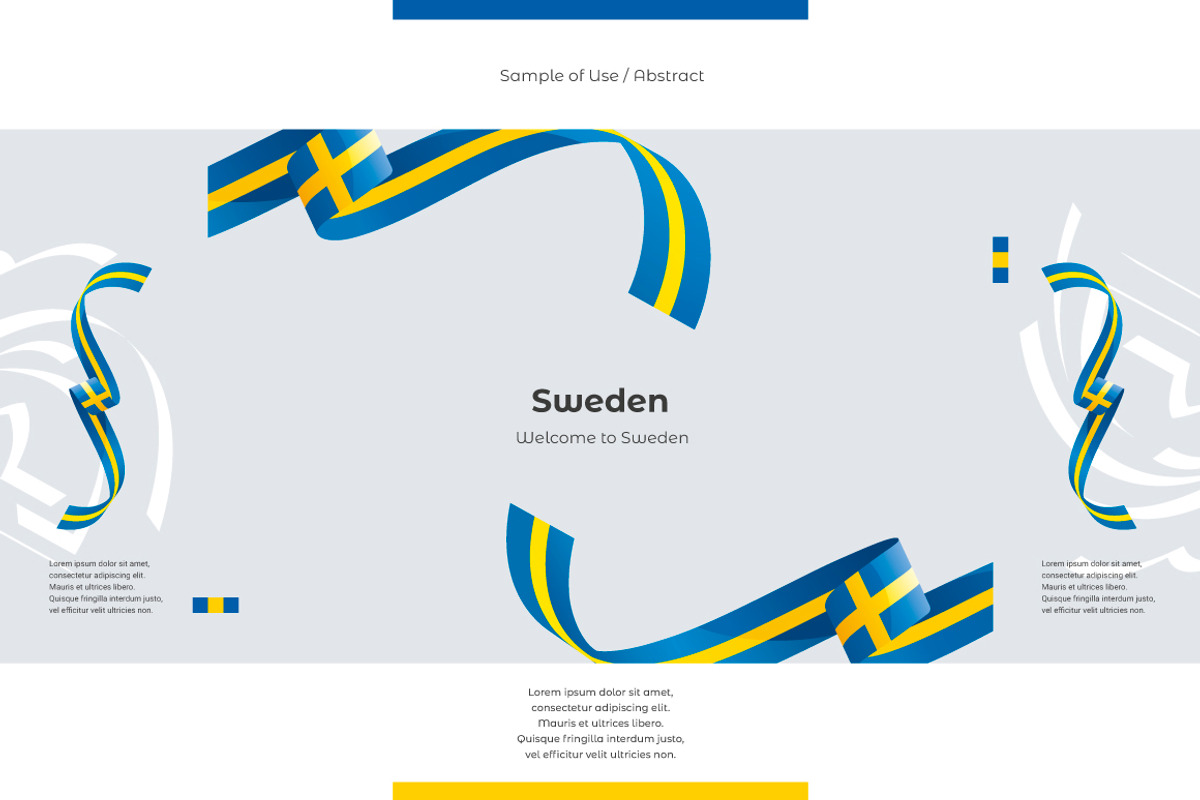 Sweden flag ribbon vector, a Templates & Theme by Simbos (Photo 9 of 9)