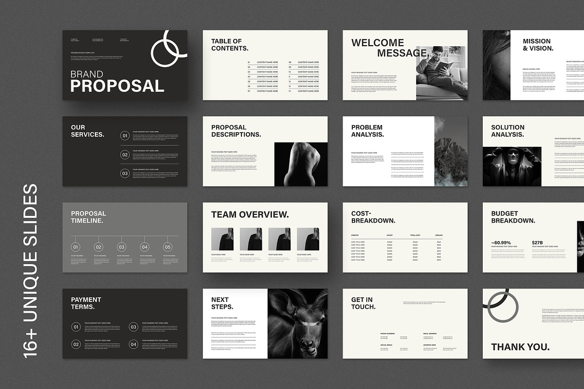 Brand Proposal Presentation Template, a Presentation Template by Artisan Vibes (Photo 2 of 10)