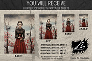 Lonely Girl in Winter Sheets, a Person Illustration by Digital Art Mahdiseño (Thumbnail 2 of 9)