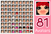 vector BIG avatars SET, a Templates & Theme by WINDmade (Thumbnail 37 of 40)