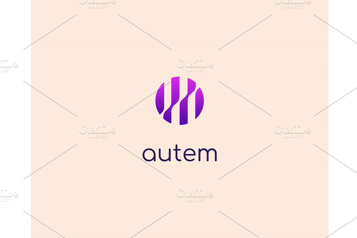 Abstract bright gradient circle logo, a Graphic by Bureau