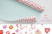 Hand Drawn Watercolor Set LOVE, an Illustration by Marge Art (Thumbnail 3 of 4)