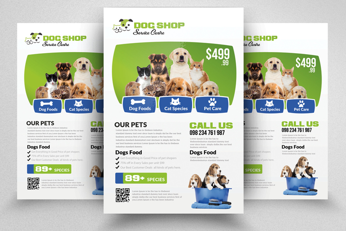 10 Pet Shop Flyer Bundle Vol:01, a Flyer Template by Business Flyers (Photo 8 of 11)
