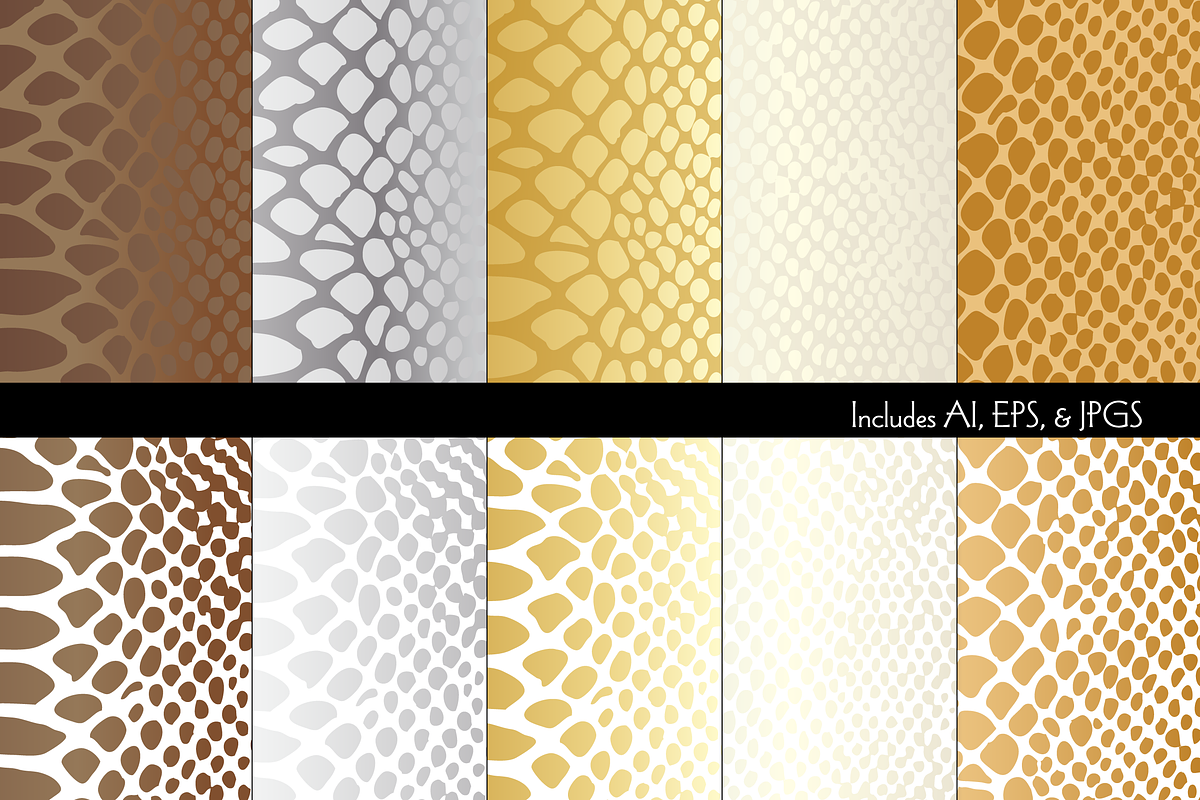 Metallic Snakeskin Textures