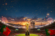 soccer stadium country flag backdrop, a Background Graphic by Walllow Creatives (Thumbnail 4 of 5)