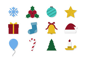Christmas vector icons symbols set, an Object Graphic by ExpressShop