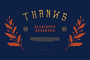 VANAGUN - Retro Display Font, a Font by Rightwheels (Thumbnail 10 of 10)