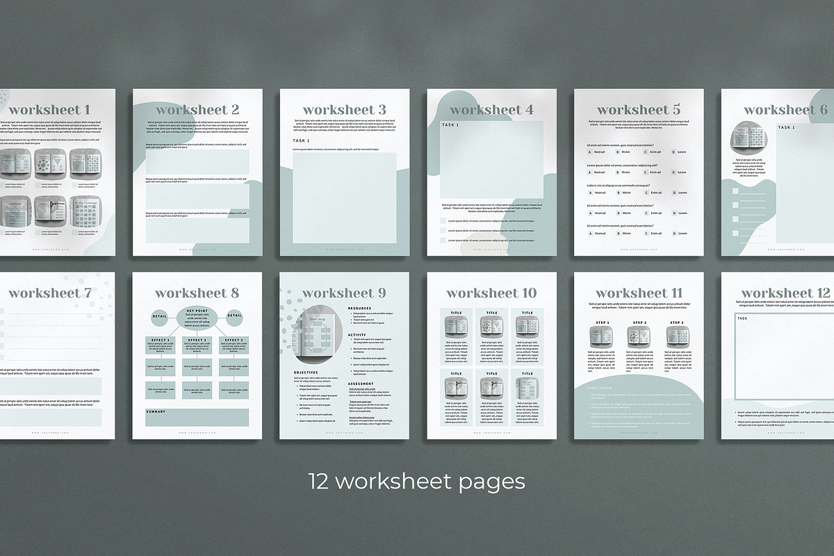 Course Workbook Template for Canva, a Templates & Theme by Miri Campbell
