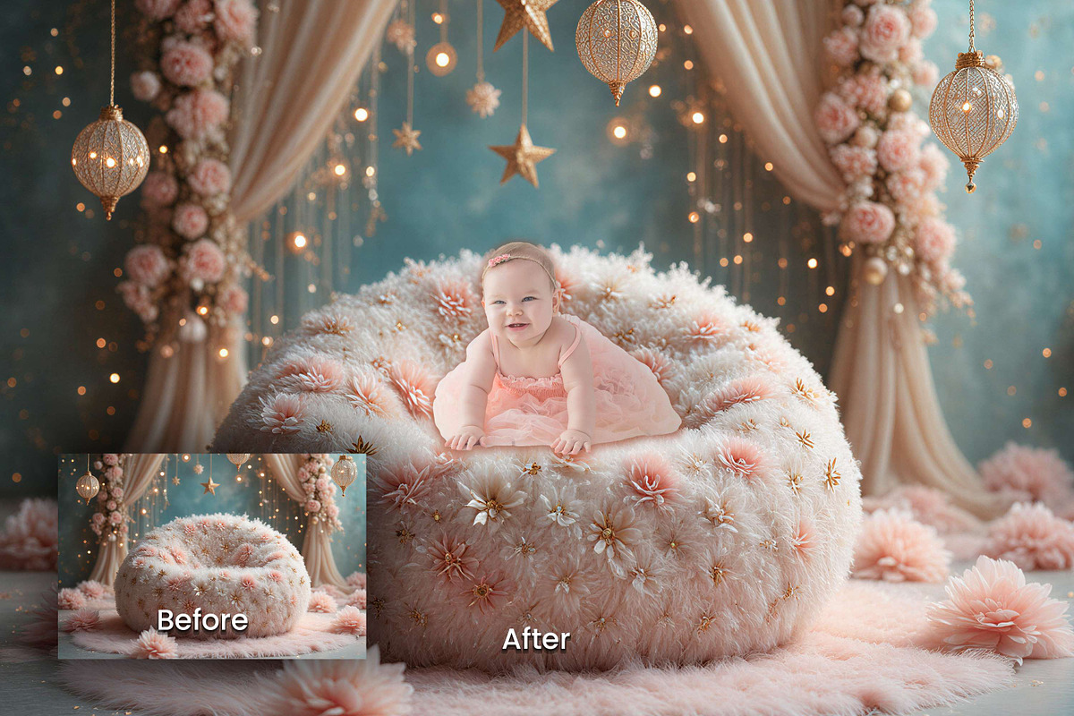 22 Soft Baby Digital Backdrops, a Background Graphic by 3Motional (Photo 5 of 7)