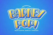 Barney Pop - Playful Display Font